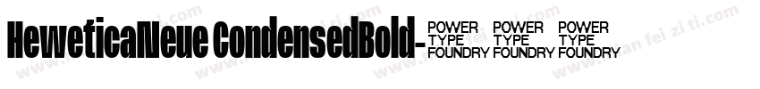 HeweticaNeue CondensedBold字体转换